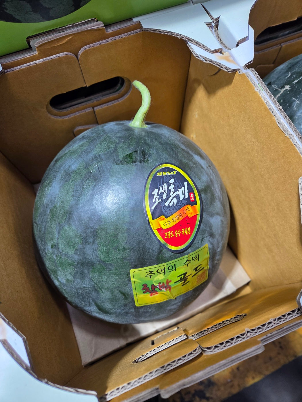 Early Harvest Heukmi Black Watermelon (조생 흑미 수박, 4kg/melon) - New!