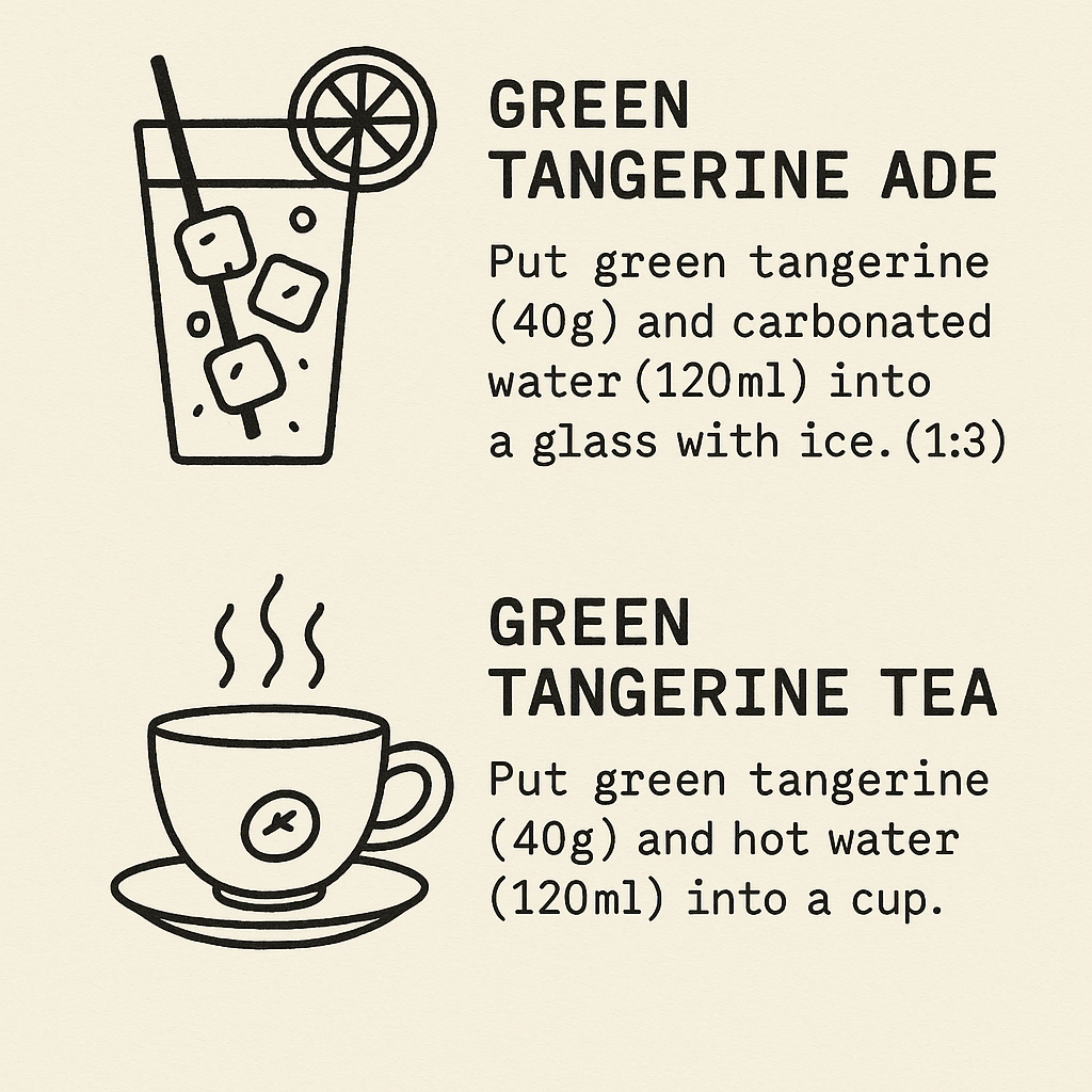 Dessert of the gods - Squeezed Green Tangerine Orange Tea (250g x 2ea)