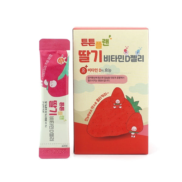 Tuntun Plan Strawberry Vitamin D Jelly 400g (20g x 20 packs)