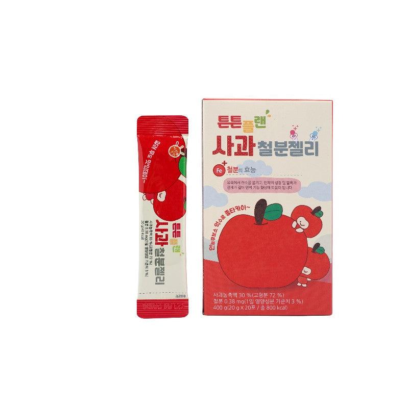 Tuntun Plan Apple Iron Jelly 400g (20g x 20 packs)