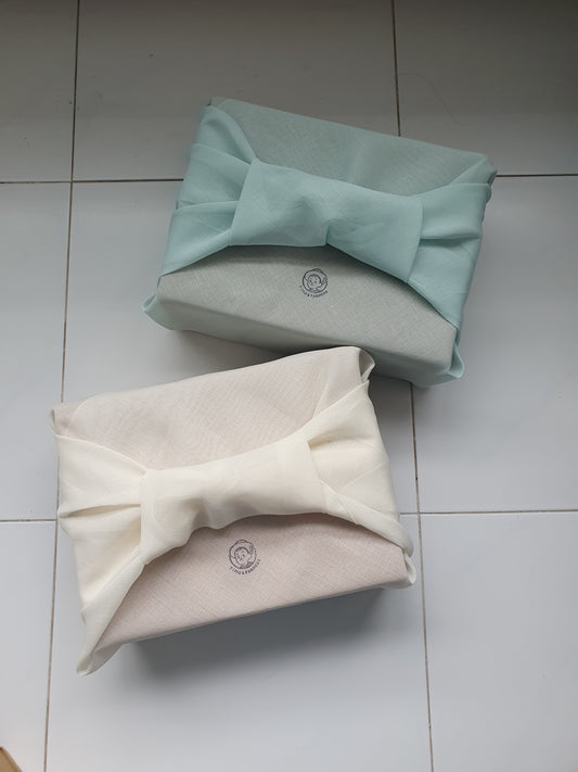 Premium bojagi packaging for orange boxes (Multi sizes)