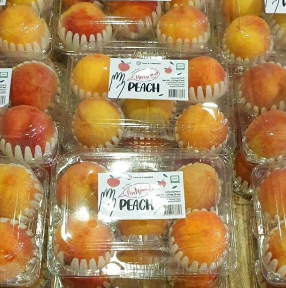 Hessare(햇사레) GAP-certified Premium Yellow Peaches 1.25kg (5ea) - last chance!