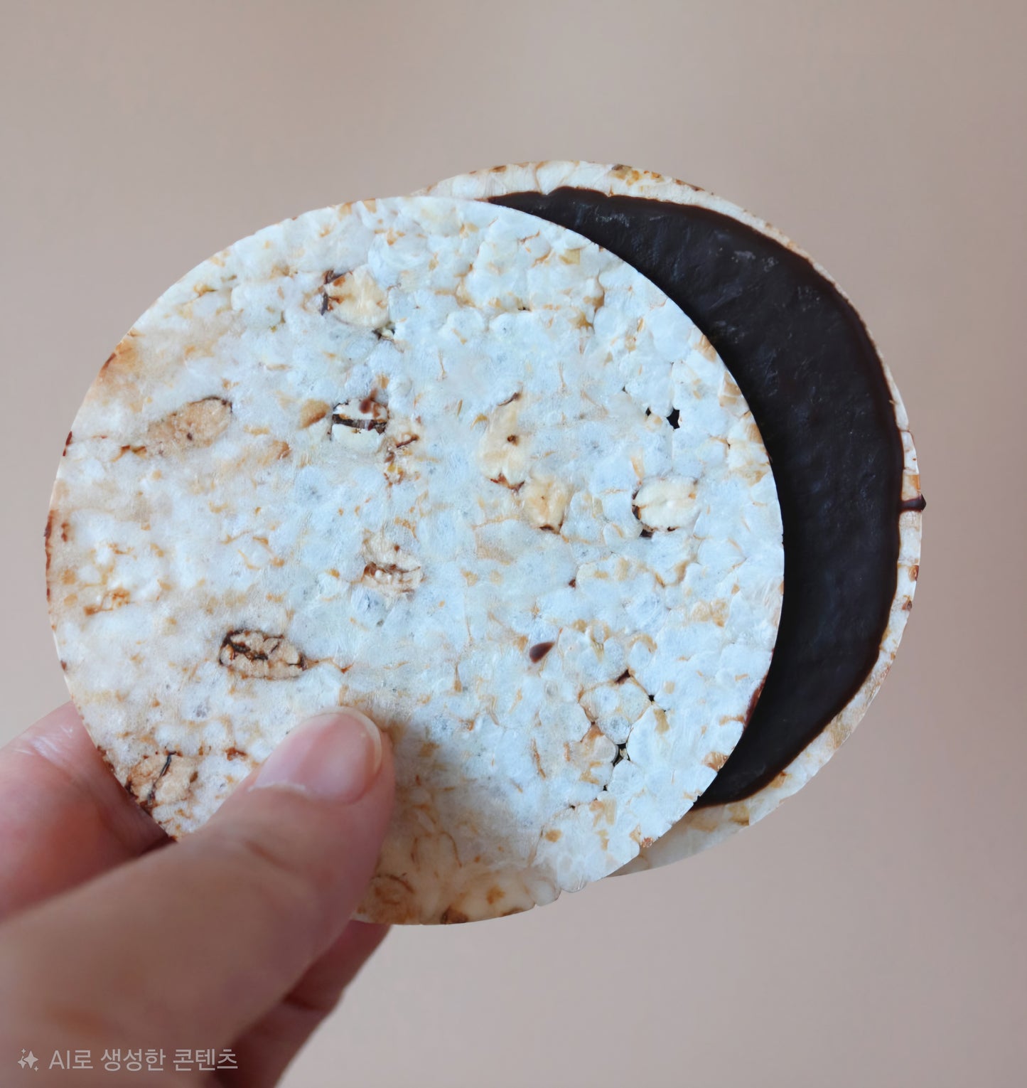 organic korean rice crisps with chocolate