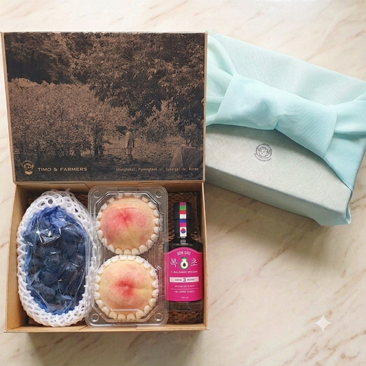 Summer Special Gift Set B: Peaches, Grape, Bokcho Balsamic Vinegar