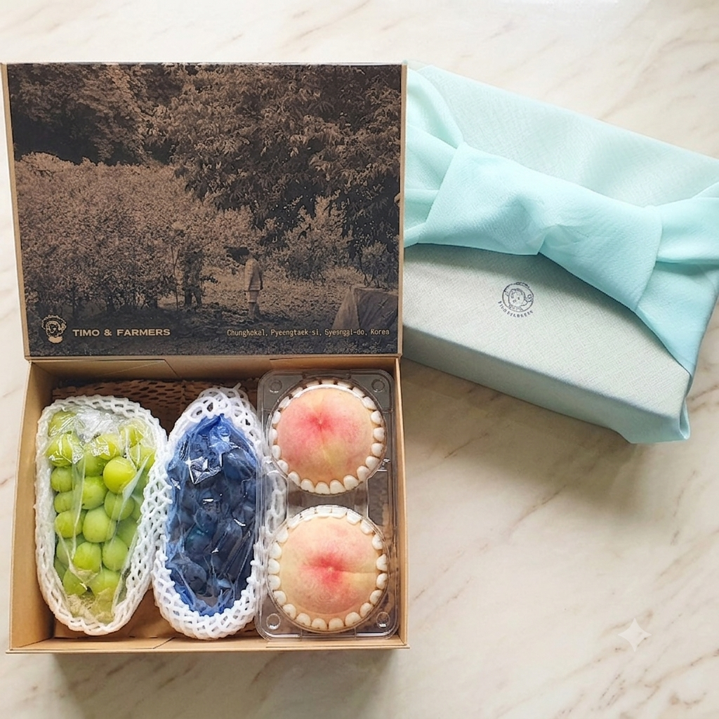 Summer Special Gift Set A: Peaches, Shine Muscat, Kyoho grapes